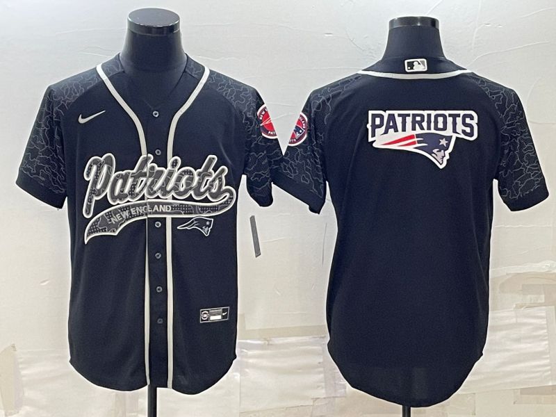 Men New England Patriots Blank Black Reflector 2022 Nike Co branded NFL Jerseys->chicago bulls->NBA Jersey